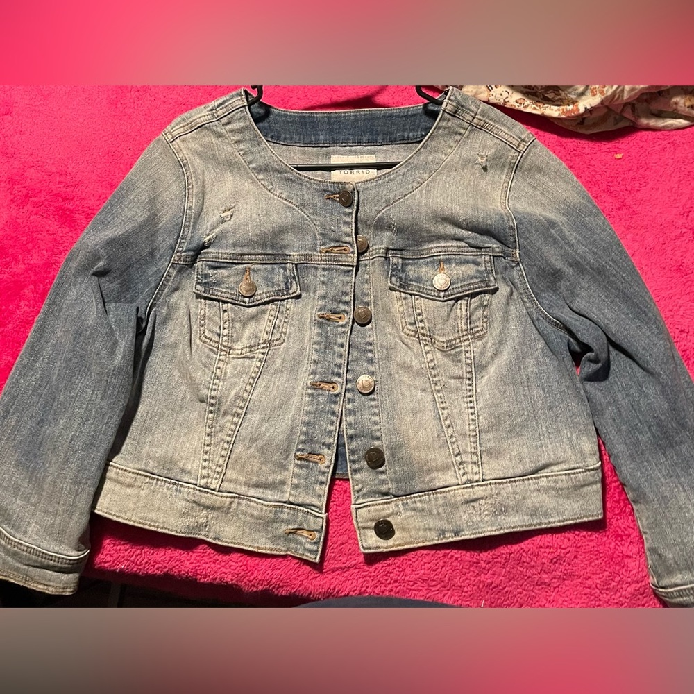 Torrid, 1, short denim jacket